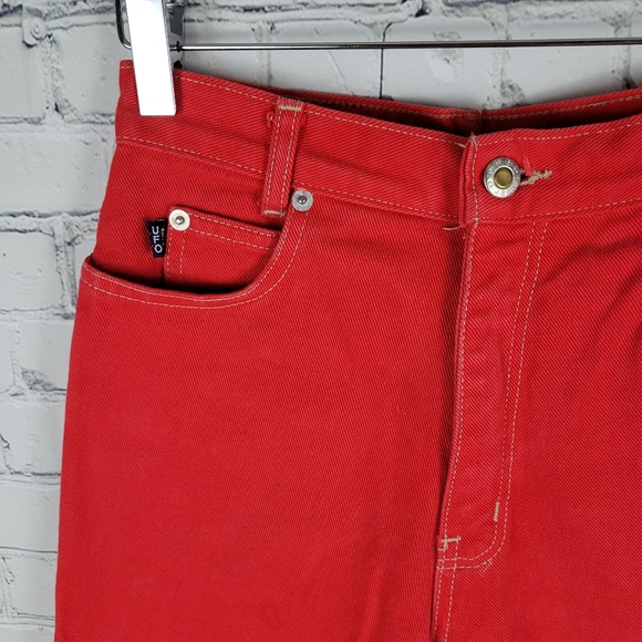 UFO JEANS | 100% cotton vintage coloured denim high waist tapered jeans - Picture 4 of 10